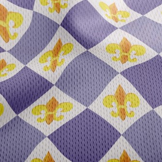 Diamond Iris Athletic Mesh Flat Back