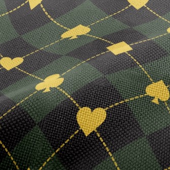 Plaid Spades Clubs Performance Linen