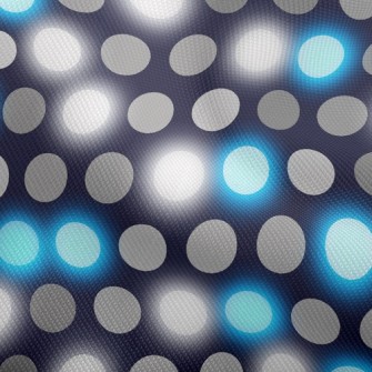 Black And Blue Polka Dots Dobby