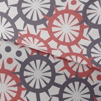 Ethnic Flower Weaving Waterproof Oxford
