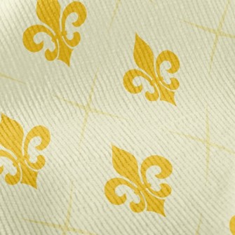 Elegant Golden Flower Standard Corduroy