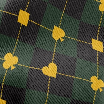 Plaid Spades Clubs Standard Corduroy
