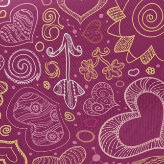 Heart And Flower Twill