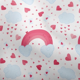 Pink Rainbow Cloud Heart Dobby