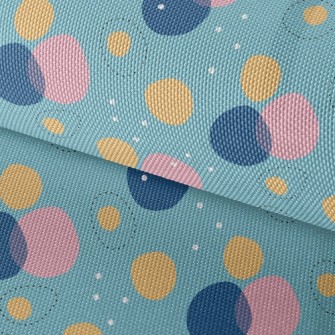 Pink Blue Circle Geometry Waterproof Oxford