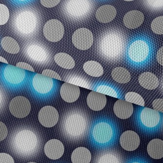 Black And Blue Polka Dots Waterproof Oxford