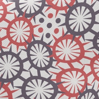 Ethnic Flower Weaving Twill