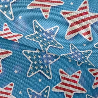 Red And Blue Stars Waterproof Oxford