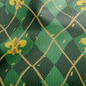 Green Shield Athletic Mesh Flat Back