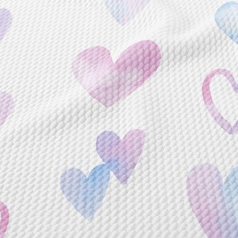 Pink Heart Birdseye Piqué
