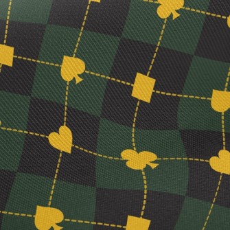 Plaid Spades Clubs Twill