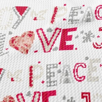 Love Words Birdseye Piqué