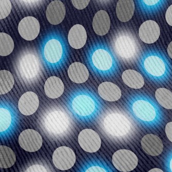 Black And Blue Polka Dots Standard Corduroy