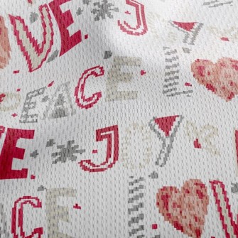 Love Words Athletic Mesh Flat Back