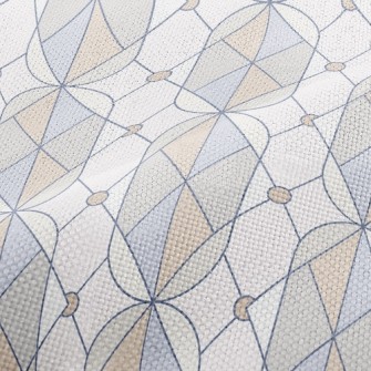 Color Crayon Geometry Performance Linen