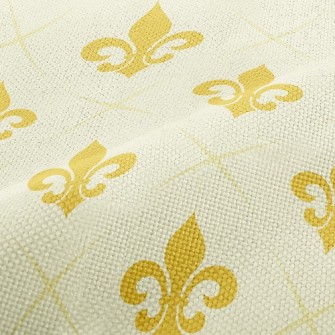 Elegant Golden Flower Performance Linen