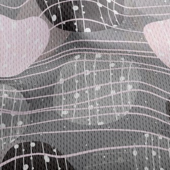 Geometric Circle Athletic Mesh Flat Back