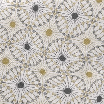 Vintage Black Gold Braid Twill