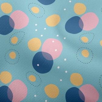 Pink Blue Circle Geometry Dobby