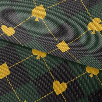 Plaid Spades Clubs Waterproof Oxford