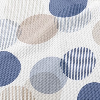 Striped Circle Birdseye Piqué