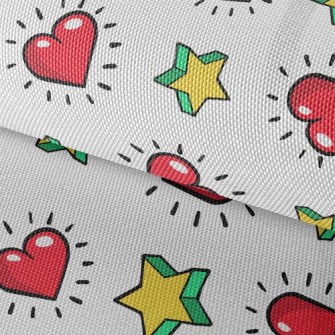 Hearts And Stars Waterproof Oxford
