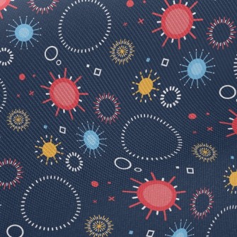 Colorful Fireworks Twill