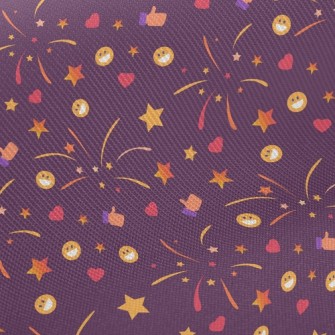 Smiley Face Fireworks Twill