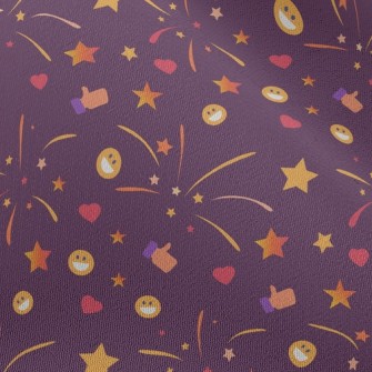 Smiley Face Fireworks Chiffon