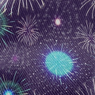 Colorful Fireworks Standard Corduroy