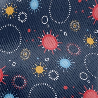 Colorful Fireworks Standard Corduroy
