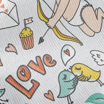 Romantic Cupid Standard Corduroy