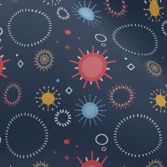 Colorful Fireworks Chiffon