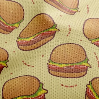 Delicious Burger Athletic Mesh Flat Back