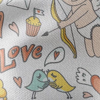 Romantic Cupid Waterproof Canvas