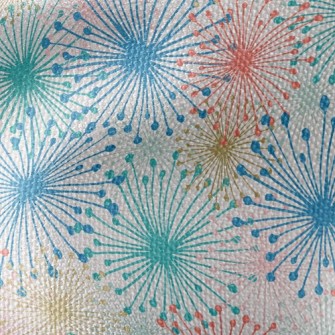Pink And Tender Fireworks Waterproof Canvas