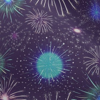 Colorful Fireworks Chiffon