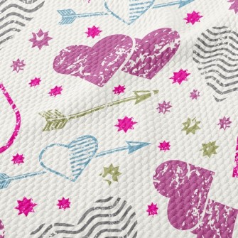 Heart And Love Sword Birdseye Piqué