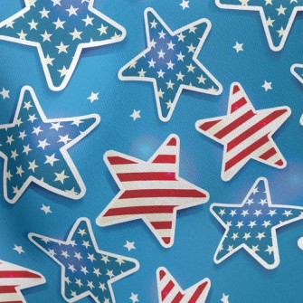 Red And Blue Stars Stretch Ponte