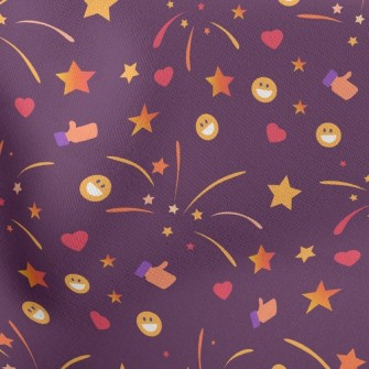 Smiley Face Fireworks Stretch Ponte