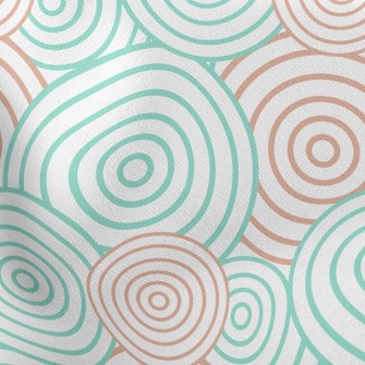 Green And Orange Circles Stretch Ponte