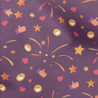 Smiley Face Fireworks Micro Fleece