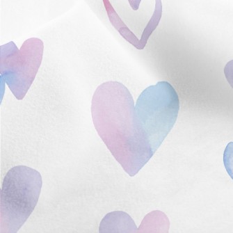 Pink Heart Micro Fleece
