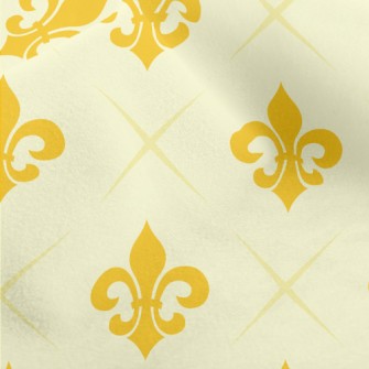 Elegant Golden Flower Micro Fleece