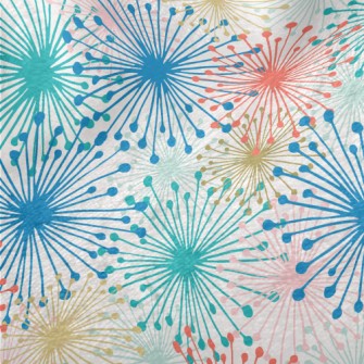 Pink And Tender Fireworks Minky