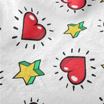 Hearts And Stars Minky