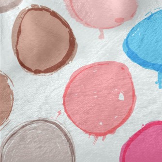 Colored Circles Minky