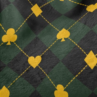 Plaid Spades Clubs Minky