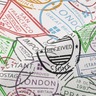 Vintage Postmark Piqué