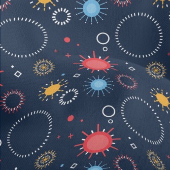 Colorful Fireworks Lightweight Performance Linen